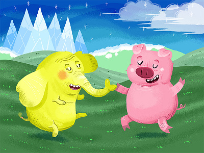 Adventure Time for fun adventure adventure time pig tim paul timpaulillustrations treetrunks