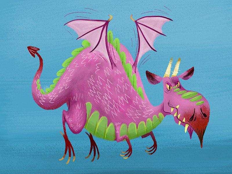 Fat Purple Dragon By Tim Paul On Dribbble - fat dragon purple roblox