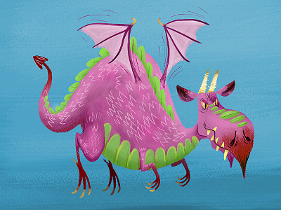 Fat Purple Dragon dragon dragons drake smaug wyrm