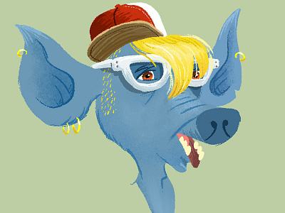 WIP Animal Character Postcards hawg hog