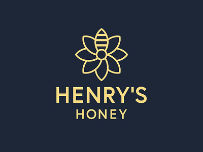 Henry's Honey branding icon logo vector