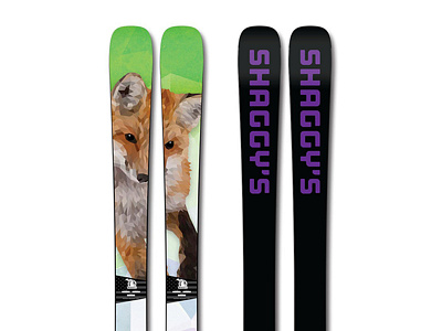 Shaggy's Copper Country Skis design illustration vector