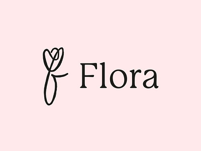 Flora branding design icon illustration logo vector