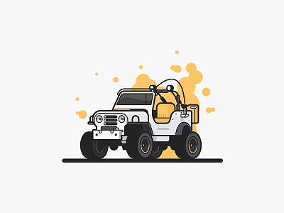 Jeep Jeep auto car illustration jeep off road outdoors truck vector
