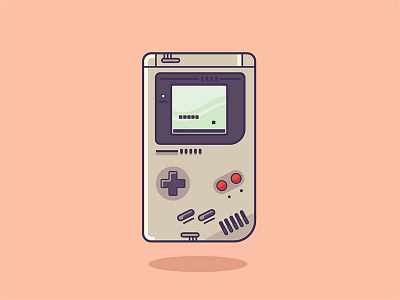 Gameboy character flat flat design game gameboy icon illustration logo old school retro vector