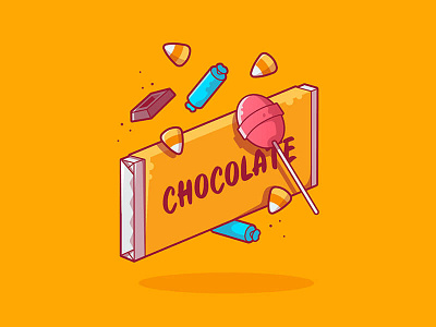 Trick or Treat! adobe candy halloween holiday icon illustration orange stroke vector