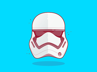 Storm Trooper adobe blue icon illustration space starwars trooper vector