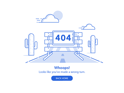 404 page 404 404 error 404 page cactus illustration road block