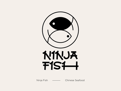 Ninja Fish Logo branding illustration illustrator logo