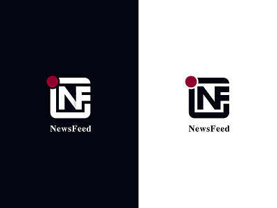 NewsFeed logo illustrator logo news