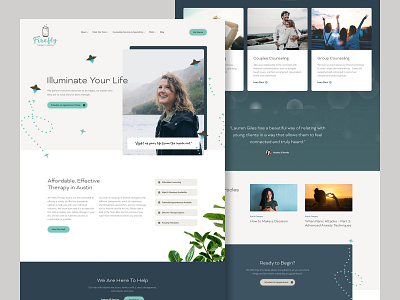 Firefly Therapy Austin design ui ux web design wordpress