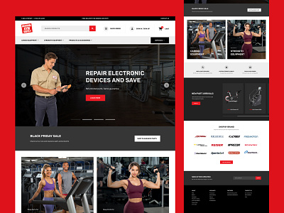 National Gym Supply design ecommerce ui ux web web design