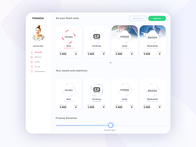 Finansa - Dashboard Concept ui user interface ux