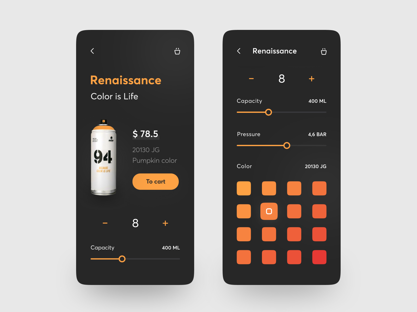Spray Paint App by Andrew Alekseev on Dribbble