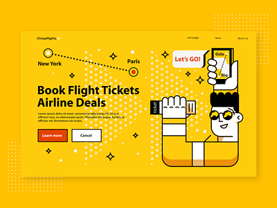 Moder Illustrations Booking Tickets Landing