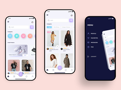 E-Commerce Concept e commerce e shop ecommerce ecommerce app fashion mobile mobile app mobile design mobile ui ui ux