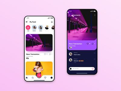 UI/UX Concept for Social Media