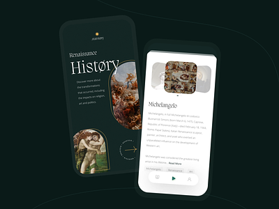 History Learning App audio book app book app history app learning app mobile app mobile app design mobile app ui ui ux