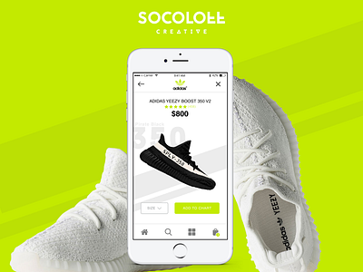 Adidas Yeezy Boost E-Commerce iOS UI/UX Design adidas app boost design e commerce ios ui ux yeezy