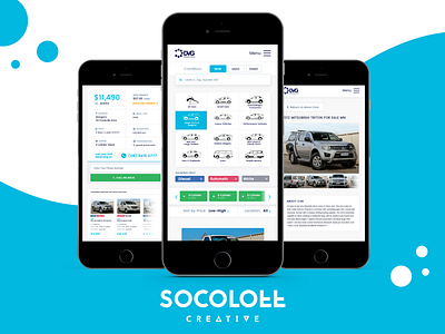 Australian Biggest Vehicle Marketplace Online car design ios iphone landing page marketplace ui ux vehicle