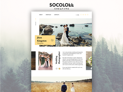 Wedding Photographer Website Design design landing photographer simple ui web webdesign webpage website wedding