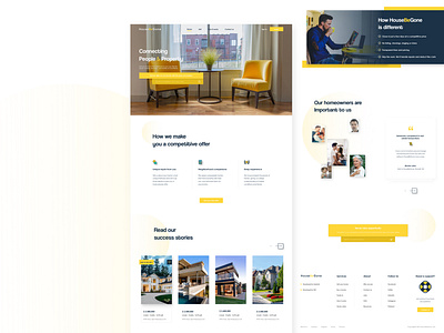 Real Estate Agency Concept design landing landing page real estate real estate agency simple typography ui ux vector web webdesign webpage website xd