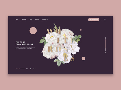 Flower Shop Homepage Concept