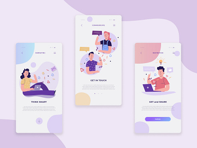 Inspiration and Social app For designers and Developers Concept