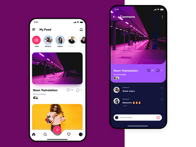 Social Media App Concept app behance design instagram ios mobile app design mobile design mobile ui photo social app social media social network ui ux web xd