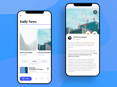 News App Feed and Post Concept clean ui design ios app design modern design news app news feed ui ui design ux