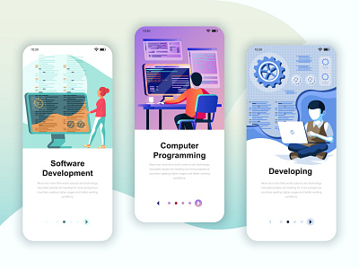 2nd Part of Concept App Design branding design development illustraion illustration art ios mobile app design mobile ui modern startup technology ui ui8 ux vector