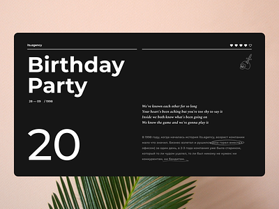 its.birthday design flat minimal type typography ui ux web website