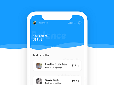 Paypal Home Screen