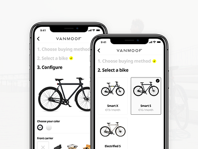 🚲 Bicycle Configurator app apple design interface ios iphone sketch ui ux