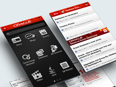 Oracle Mobile (2013) digital production graphic design ui ux