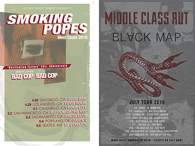 Tour Posters band digital production event fliers graphic design posters