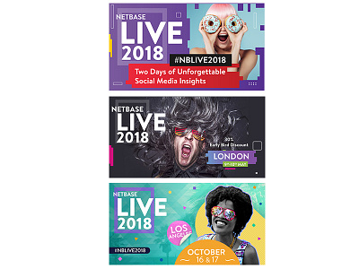Netbase Live 2018 - Event Banners banners event graphic design