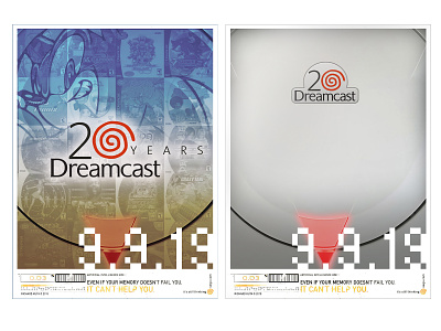 Sega Dreamcast Tribute (20th anniversary) console dreamcast poster poster art sega sonic the hedgehog tribute video games