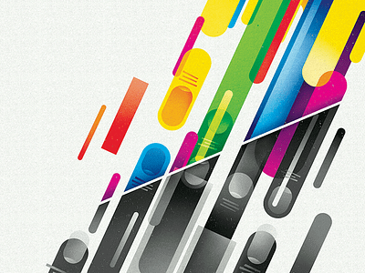 Sound and Color: AIGA Atl Poster Show + Mixtape Collaboration aiga alabama shakes album atlanta design geometric illustration music poster rainbow sound and color