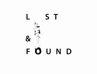 Lost & Found creative illiustration typo typogaphy