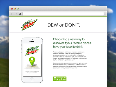 Dew or Don't Website