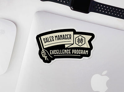 Sales Manager Program sticker illustraion logo monogram logo sales sticker