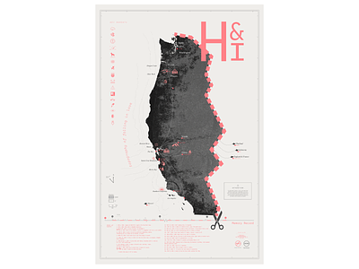 H&I Relationship Map cartography icon illustration maps print propose relationship