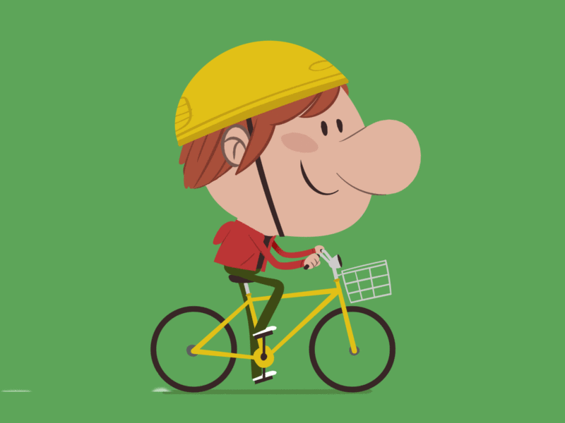 Bike animation bike gif illustration kids loop