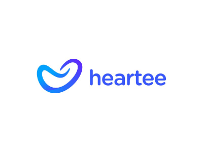 Heart logo gradient logo heart heart logo