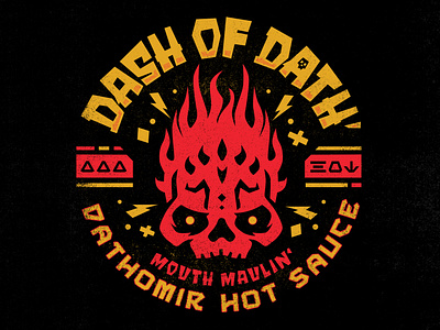 Dash of Dathomir Hotsauce badge branding clone wars darth maul graphic design hot sauce illustration star wars stormtrooper vector