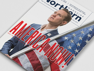 Northern Mag Cover america art direction cover design editorial magazine masthead photography