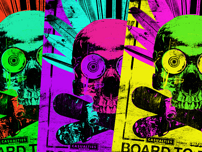 Board to Death Poster Tease 80s culture of cult neon poster punk skateboard snowboard surf