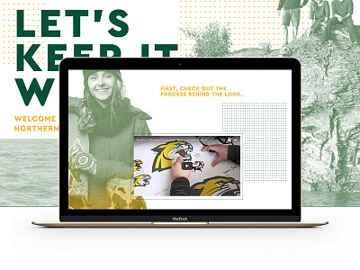 NMU New Logo Microsite design grid one page photo splash ui web website