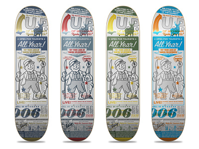 Skateboard Design for Culture of Cult design fishing linework overprint skateboard skateboarding vector vintage